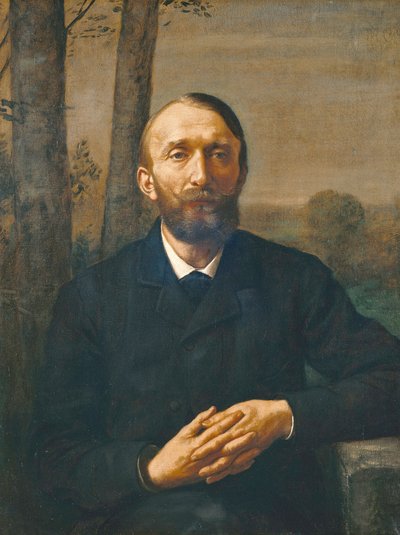 Conrad Fiedler művészetelméletíró portréja alkotó: Hans Thoma