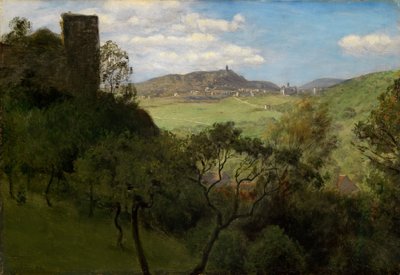 Kilátás a Taunus-hegységben fekvő Falkensteinre alkotó: Hans Thoma