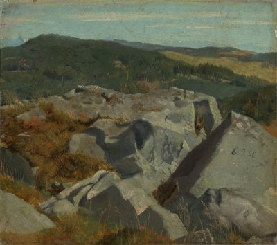 Kilátás sziklákra és hegygerincekre alkotó: Hans Thoma
