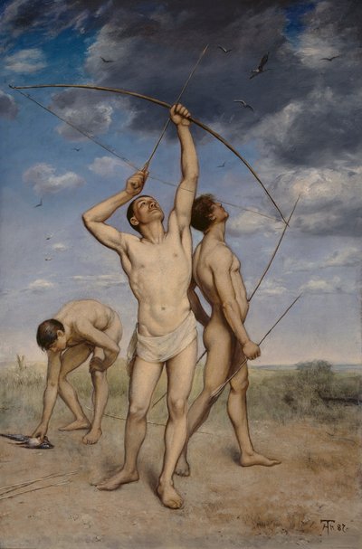 Íjászok alkotó: Hans Thoma