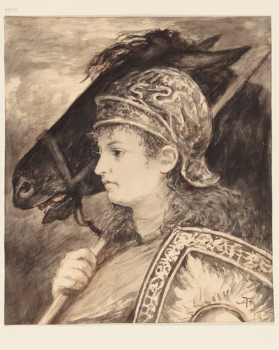 Brunhilda és Grane alkotó: Hans Thoma