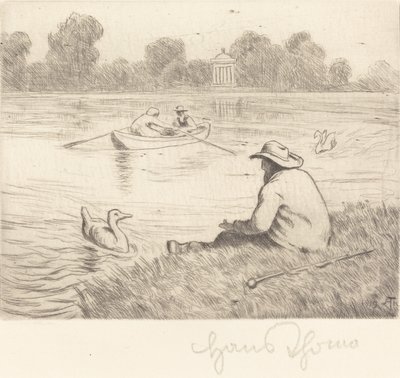 Nyugodt kirándulás alkotó: Hans Thoma