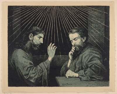 Krisztus és Nikodémus alkotó: Hans Thoma