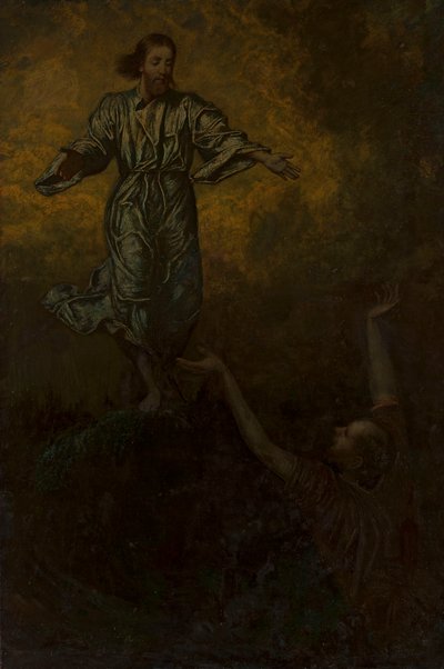 Krisztus és Szent Péter alkotó: Hans Thoma