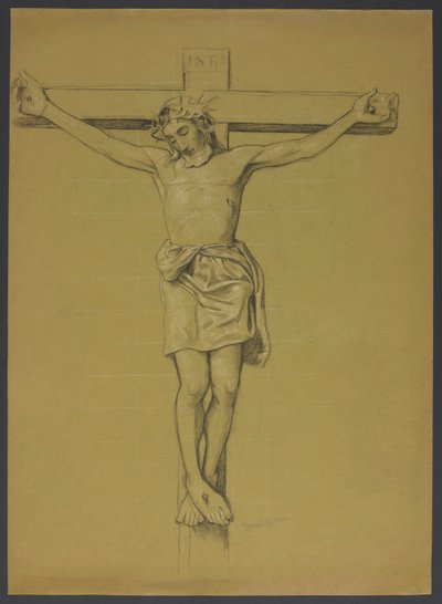 Krisztus a kereszten alkotó: Hans Thoma