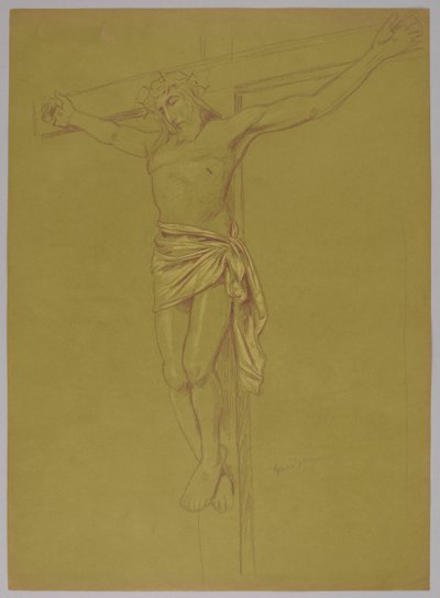 Krisztus a kereszten alkotó: Hans Thoma