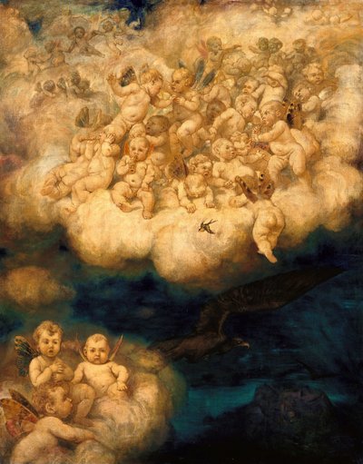 Angyalok felhője alkotó: Hans Thoma