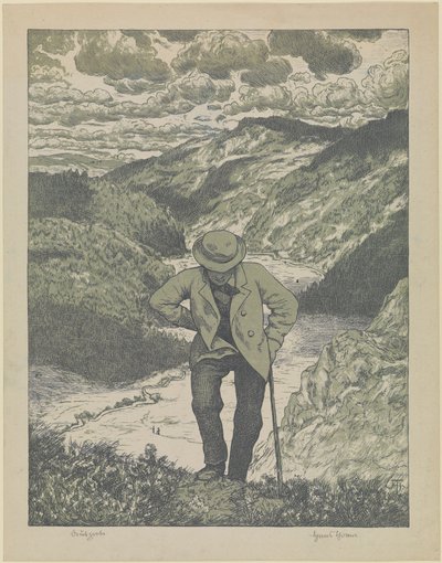 A vándor (Meisterblatt) alkotó: Hans Thoma