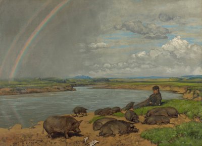 Az elveszett fiú (A disznópásztor) alkotó: Hans Thoma