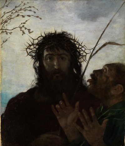 Jézus megcsúfolása alkotó: Hans Thoma