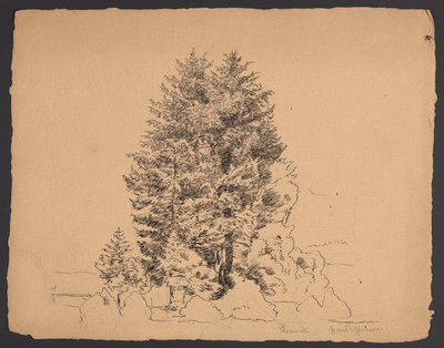 A fák Bernau-ban alkotó: Hans Thoma