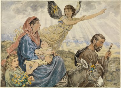 Menekülés Egyiptomba alkotó: Hans Thoma