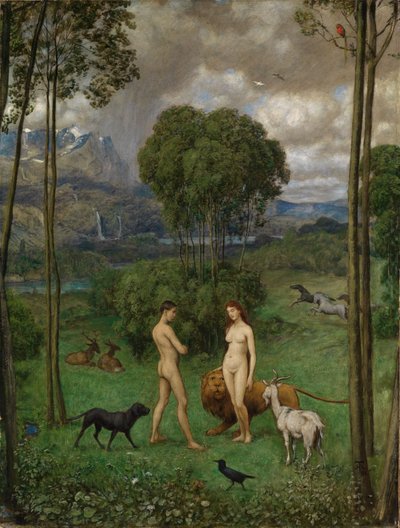 A paradicsomban alkotó: Hans Thoma