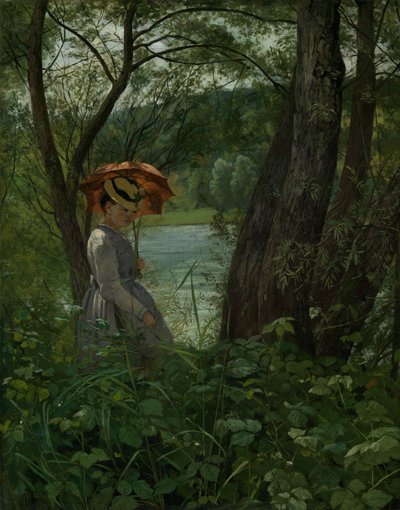 A napsütésben alkotó: Hans Thoma