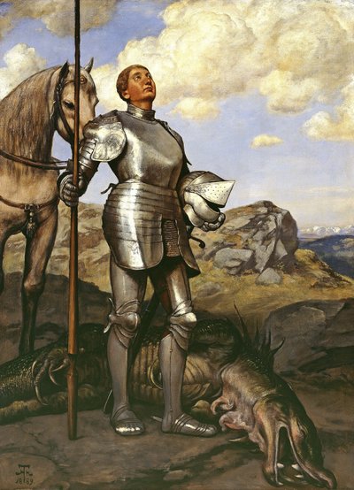 Lovag Szent György alkotó: Hans Thoma