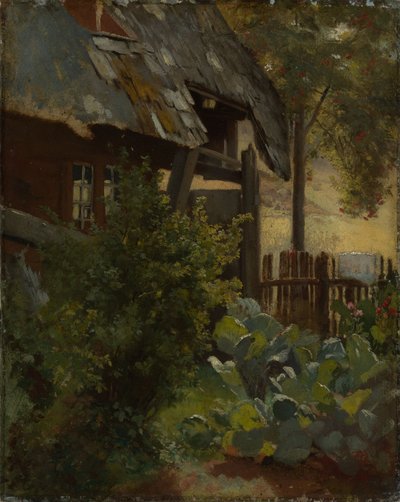 Káposztakert házsarokkal alkotó: Hans Thoma