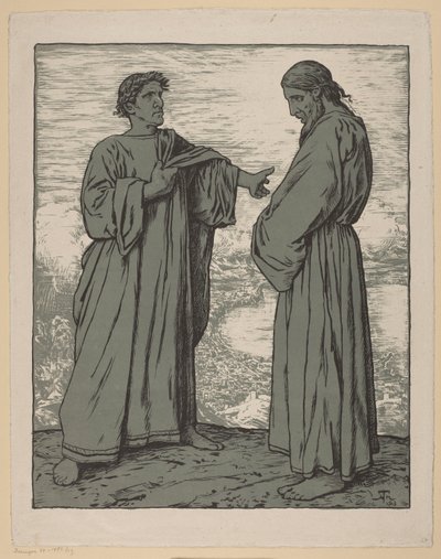 Krisztus megkísértése alkotó: Hans Thoma