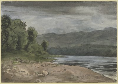 Táj viharos felhőkkel alkotó: Hans Thoma