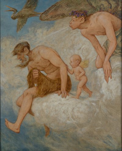 Március (a szél istenei) alkotó: Hans Thoma
