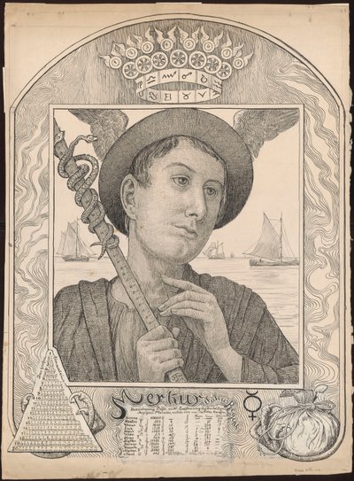 Merkúr alkotó: Hans Thoma