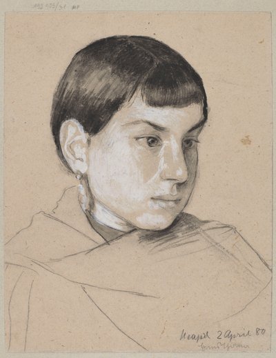 Egy nápolyi kislány alkotó: Hans Thoma