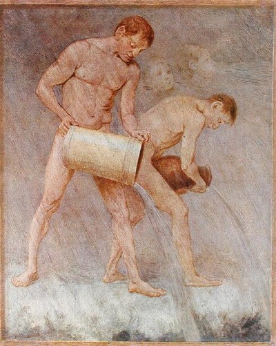 November, illusztráció a „Festkalender”-ből, Lipcsében 1910 körül (színes litó) alkotó: Hans Thoma