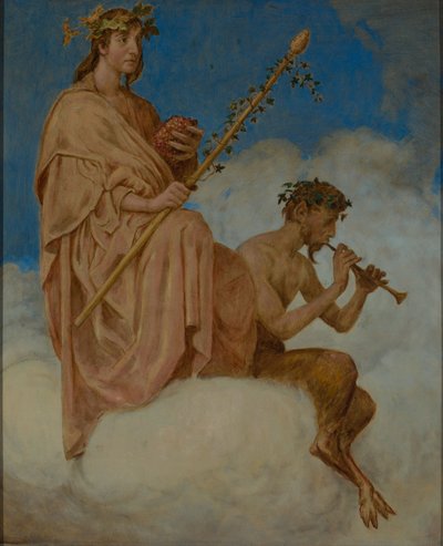 Október (a bor istenei) alkotó: Hans Thoma