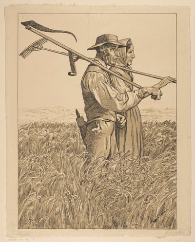 Két fűnyíró alkotó: Hans Thoma