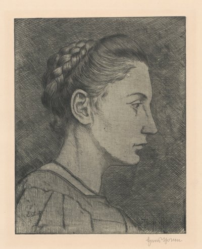 Bettina von Arnim portréja alkotó: Hans Thoma