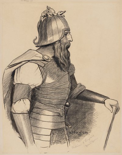 Jelmezterv Hagen számára alkotó: Hans Thoma