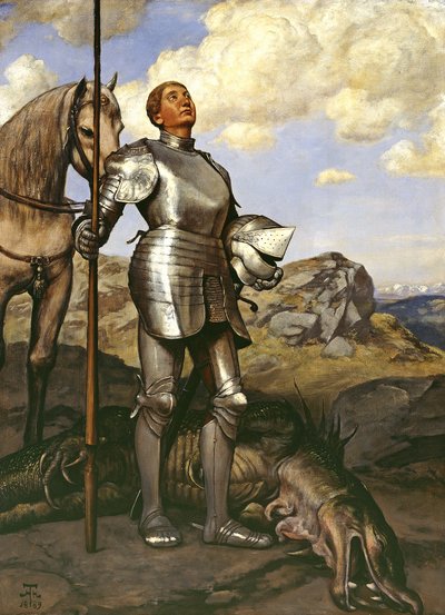 Szent György lovag alkotó: Hans Thoma