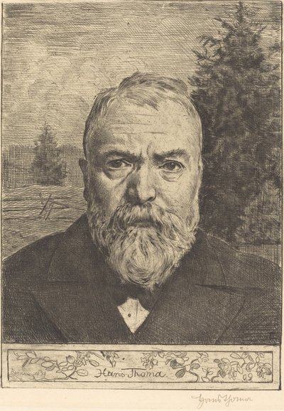 Önarckép II alkotó: Hans Thoma