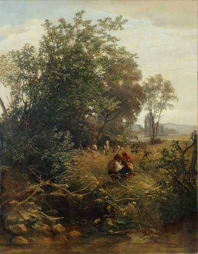 Nyári reggel a Bernauer-völgyben alkotó: Hans Thoma