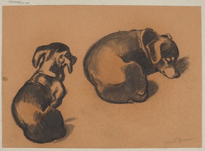 A dachshund tanulmányai alkotó: Hans Thoma