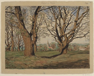 A Taunus-hegység tájképe Oberursel közelében alkotó: Hans Thoma