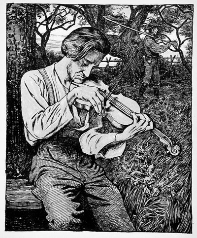 A hegedűs alkotó: Hans Thoma