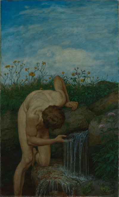 Triptichon: A forrás alkotó: Hans Thoma