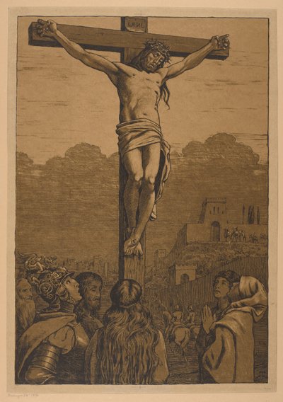 Keresztre feszítés alkotó: Hans Thoma