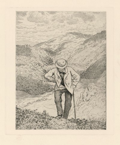 Hegyi túrázók alkotó: Hans Thoma