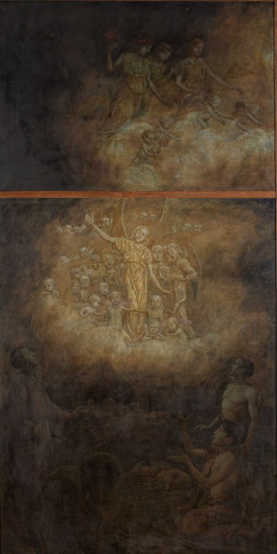 Karácsonyi triptichon: A pásztoroknak szóló hír alkotó: Hans Thoma