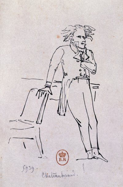 Francois-Rene de Chateaubriand portréja alkotó: Hans Toepper