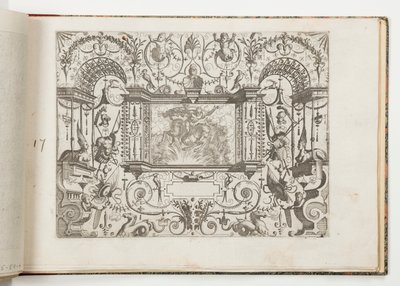17. tábla, Grotteßcóból különféle módokon (különféle groteszkek) alkotó: Hans Vredeman de Vries