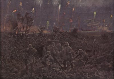 Éjszakai támadás (színes litó) alkotó: Hans W. (after) Schmidt