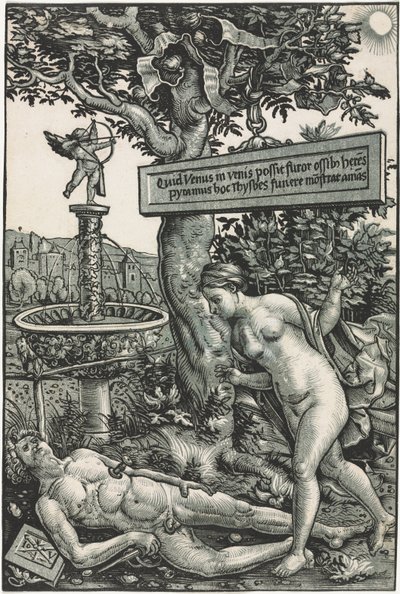 Pyramus és Thisbe, c. 1510. alkotó: Hans Wechtlin