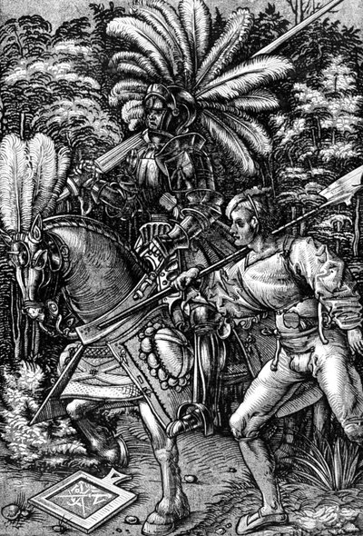 „Knight and Squire”, 16. század eleje, 1929 alkotó: Hans Wechtlin the Elder