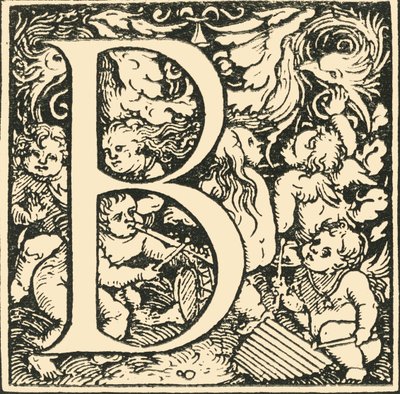 B – Hans Weiditz ábécéje, 1520-1521, 1908. alkotó: Hans Weiditz