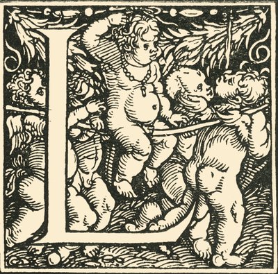 L – Hans Weiditz ábécéje, 1520-1521, 1908. alkotó: Hans Weiditz