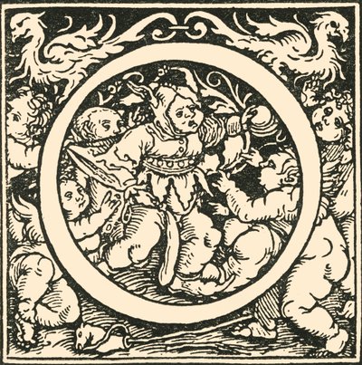 O – Hans Weiditz ábécéje, 1520-1521, 1908. alkotó: Hans Weiditz