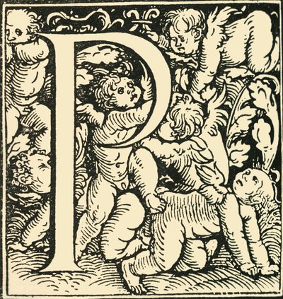 P – Hans Weiditz ábécéje, 1520-1521, 1908. alkotó: Hans Weiditz