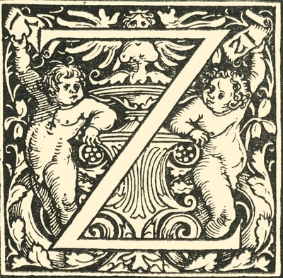 Z – Hans Weiditz ábécéje, 1520-1521, 1908. alkotó: Hans Weiditz